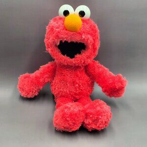 Gund Sesame Street Elmo 14" Red Furry Beanbag Plush Stuffed Animal 2002